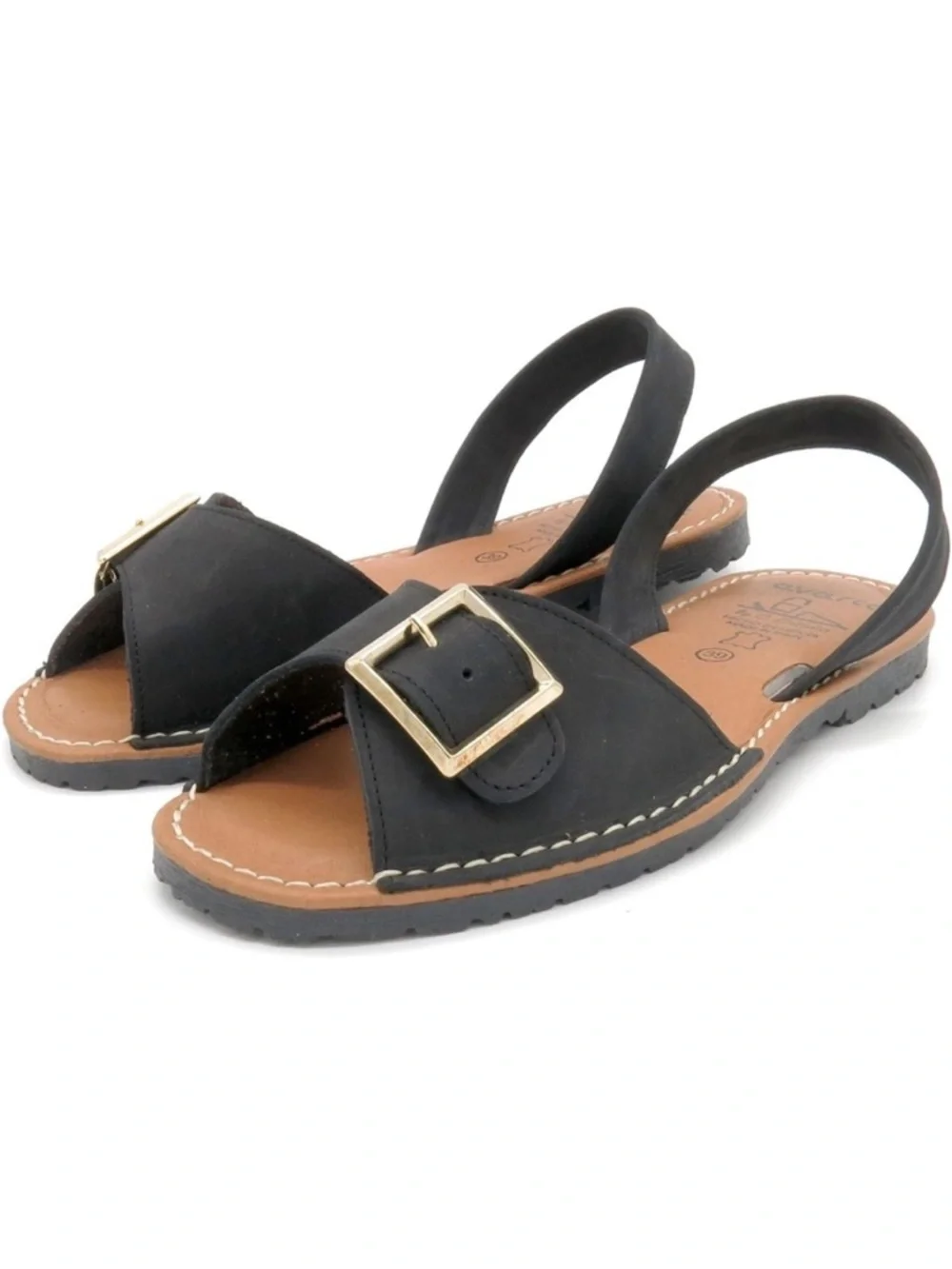 Avarca Menorquina Sandals 9 Nubuck Leather Buckle Coastal Euro Summer